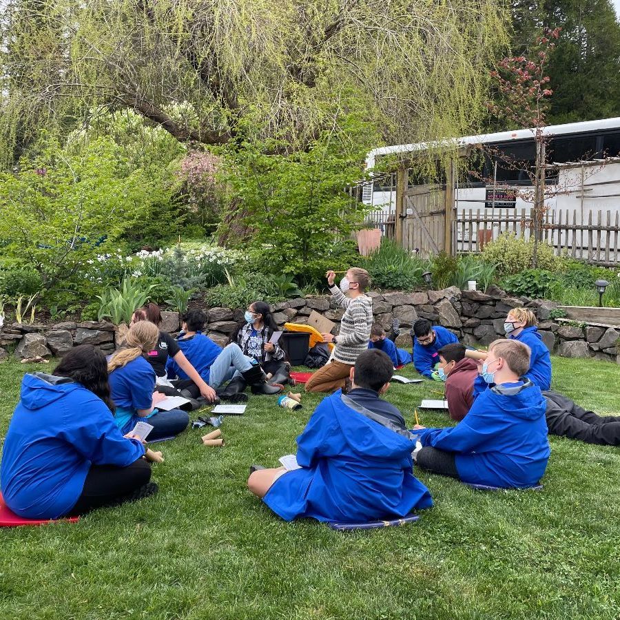 outdoor school circle on the lawn