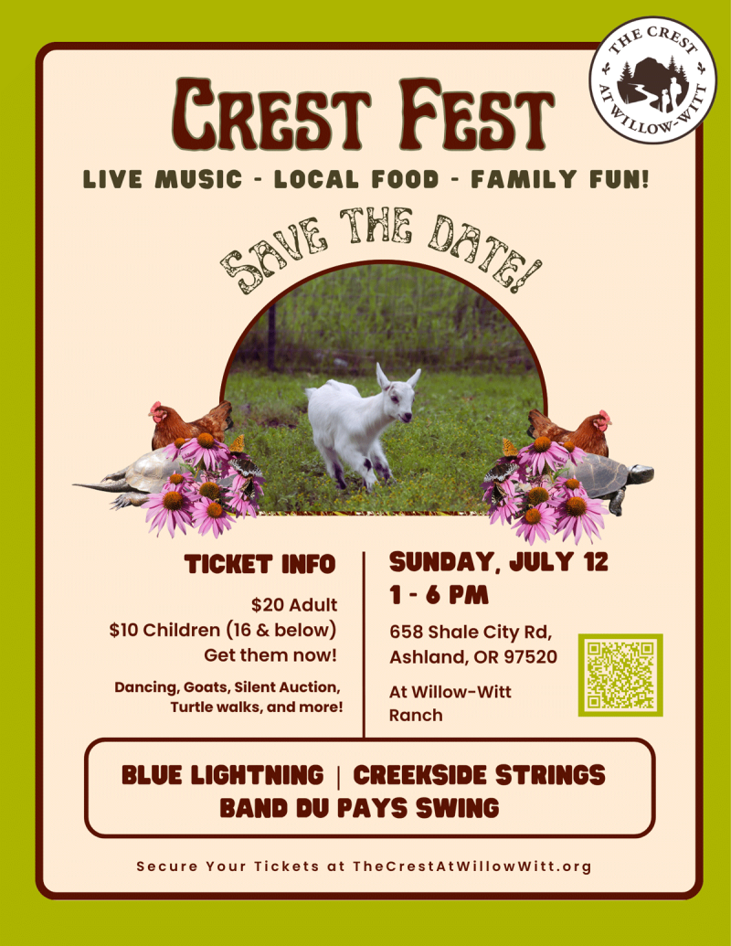 Poetry writing workshop for all ages at The Crest at Willow-Witt Ranch May 17, 2026