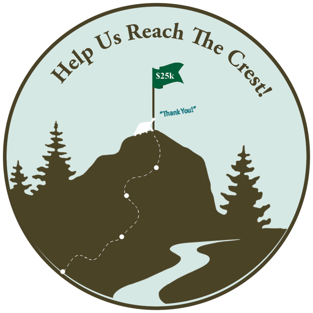 Help Us Reach The Crest during our year-end fundraiser