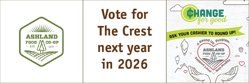 Vote for The Crest in Ashland Food Co-Op's August 2026 Change for Good Program