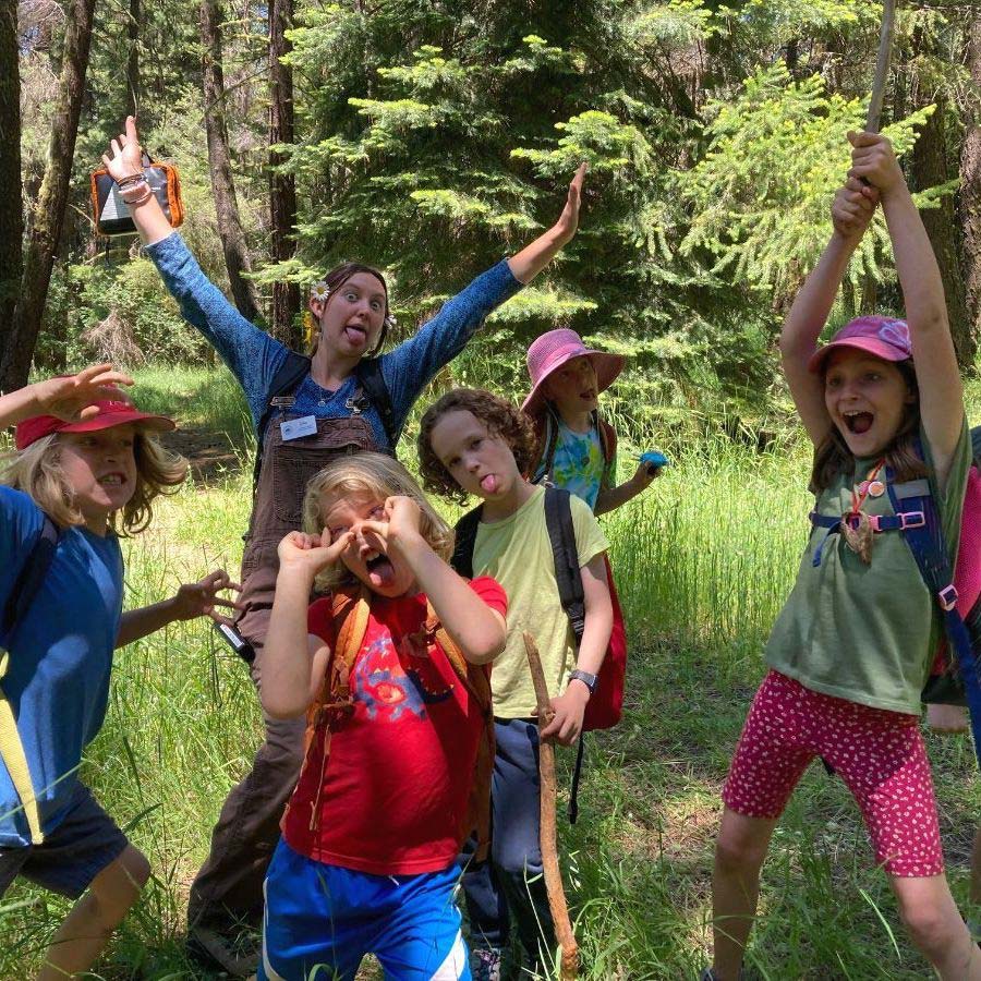 The Crest Nature Day Camp campers show their silly poses