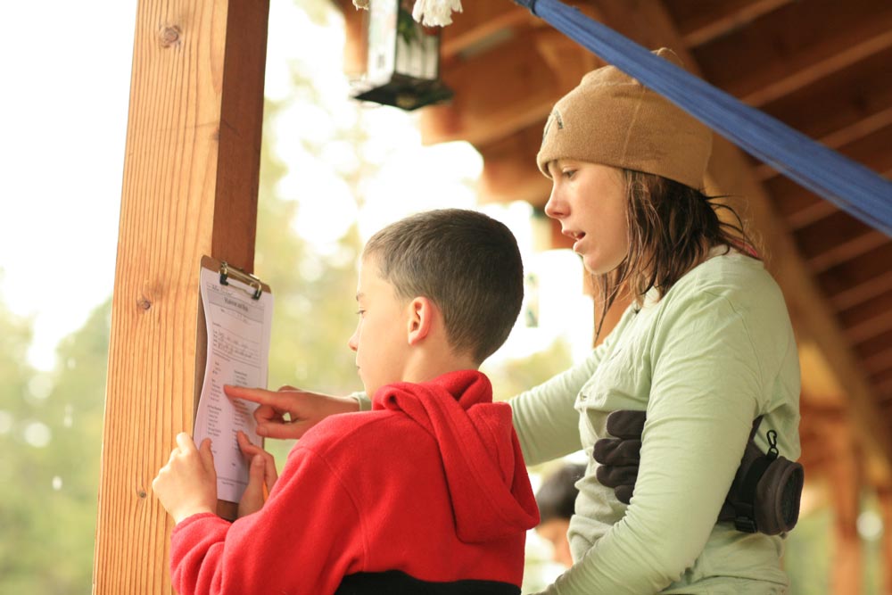 outdoor school birding survey activity