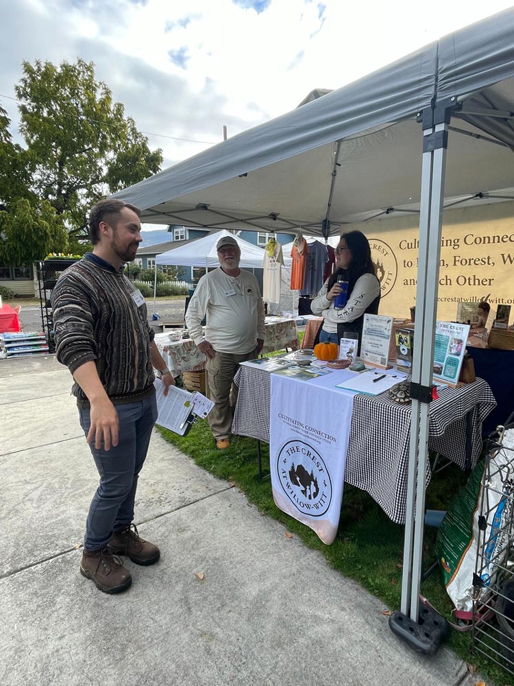 The Crest booth at Talent Harvest Festival