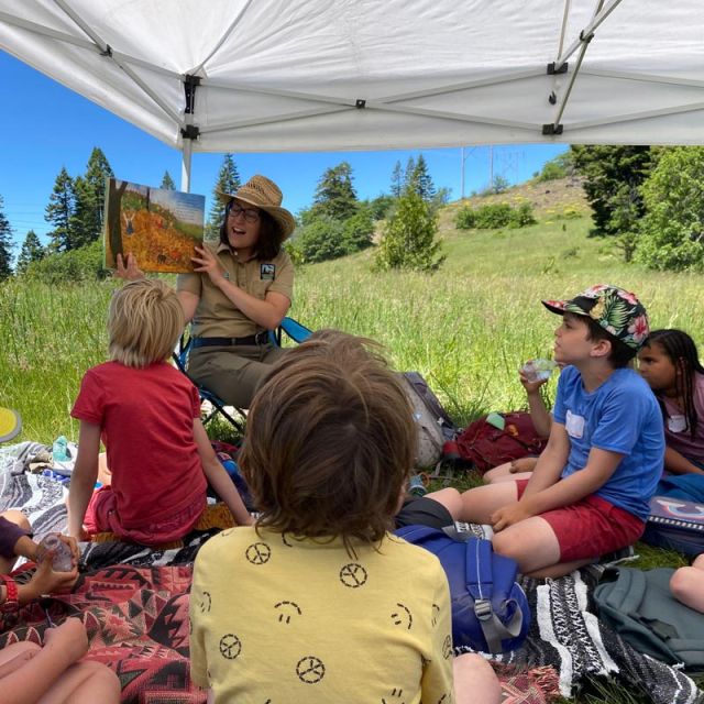 summer day camp reading activity