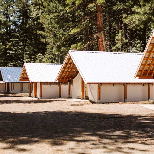 Wall Tents at The Crest Campground