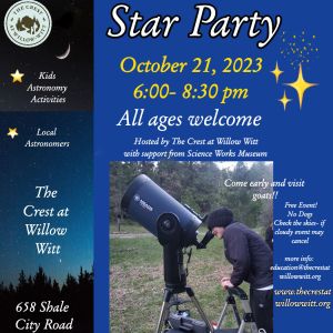 Star Party at The Crest on October 21, 2023