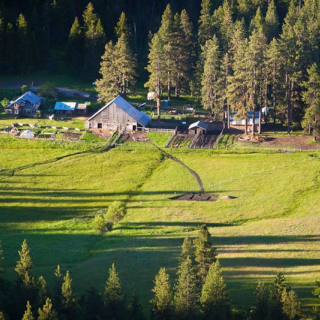 ranch buildings at The Crest