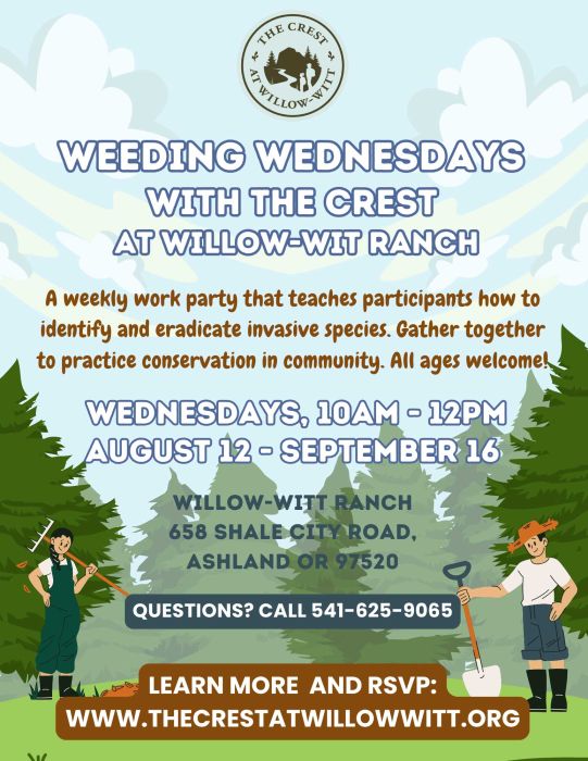 Weeding Wednesdays flyer