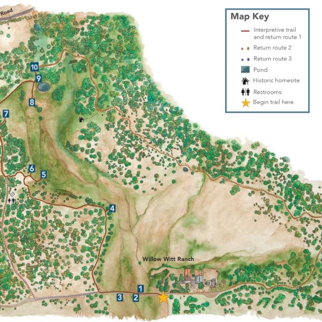 The Crest at Willow-Witt Ranch trail map